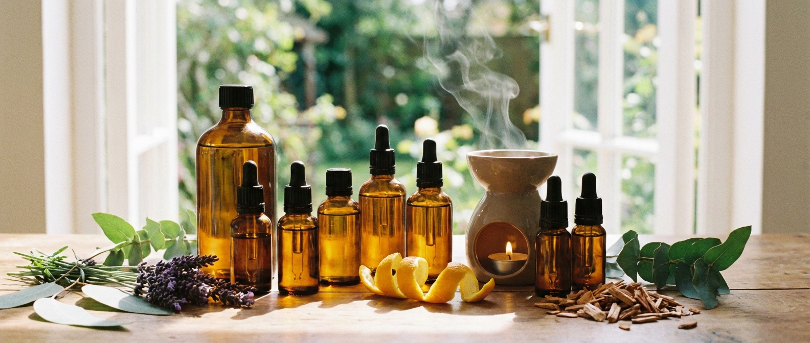 天然アロマオイルのイメージ図